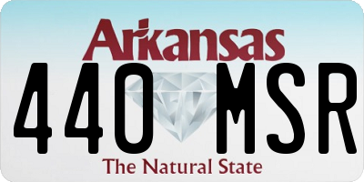 AR license plate 440MSR