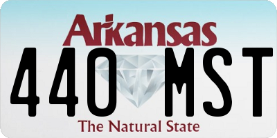 AR license plate 440MST