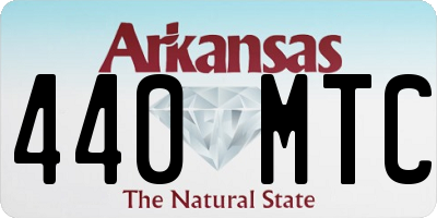 AR license plate 440MTC