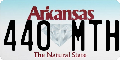 AR license plate 440MTH