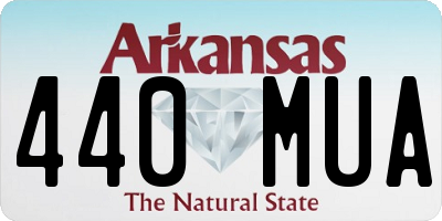 AR license plate 440MUA