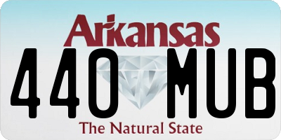 AR license plate 440MUB