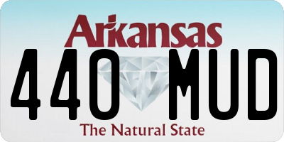 AR license plate 440MUD