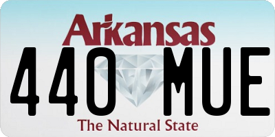 AR license plate 440MUE