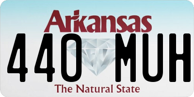 AR license plate 440MUH