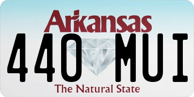 AR license plate 440MUI