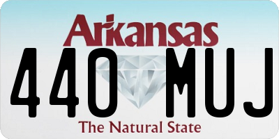 AR license plate 440MUJ