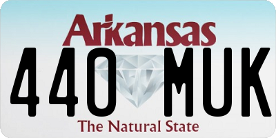 AR license plate 440MUK