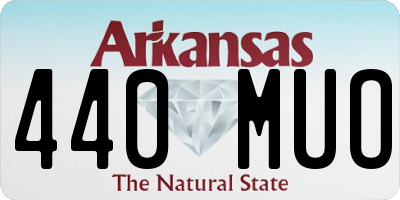 AR license plate 440MUO