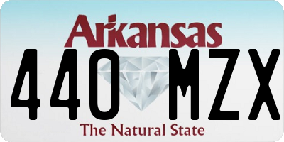 AR license plate 440MZX