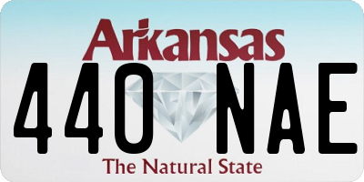 AR license plate 440NAE