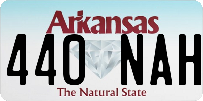 AR license plate 440NAH
