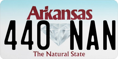AR license plate 440NAN