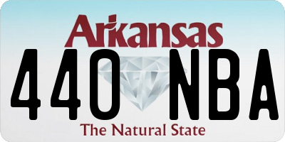 AR license plate 440NBA