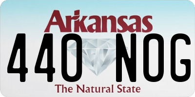 AR license plate 440NOG