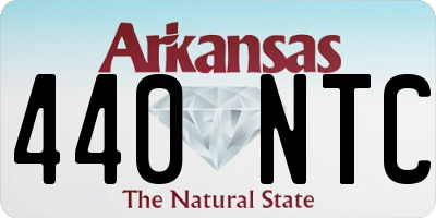 AR license plate 440NTC