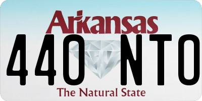 AR license plate 440NTO