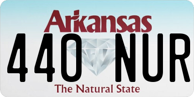 AR license plate 440NUR