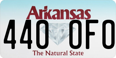 AR license plate 440OFO