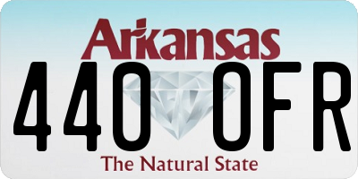 AR license plate 440OFR