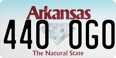 AR license plate 440OGO