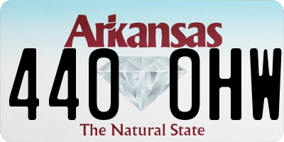 AR license plate 440OHW