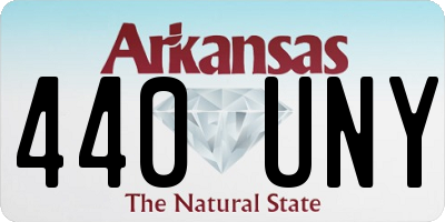 AR license plate 440UNY