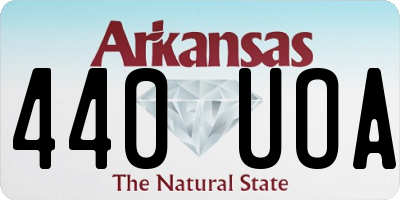 AR license plate 440UOA