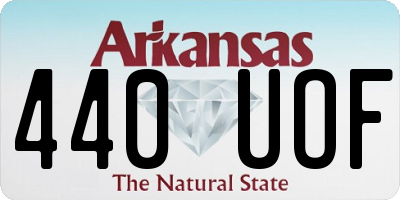 AR license plate 440UOF