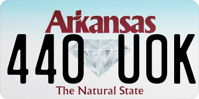 AR license plate 440UOK