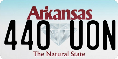 AR license plate 440UON