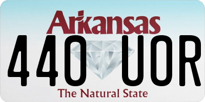 AR license plate 440UOR