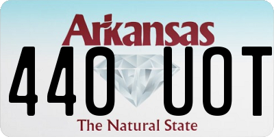 AR license plate 440UOT
