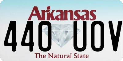 AR license plate 440UOV