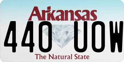 AR license plate 440UOW