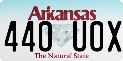 AR license plate 440UOX