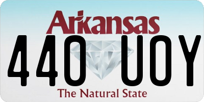 AR license plate 440UOY