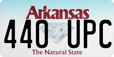 AR license plate 440UPC