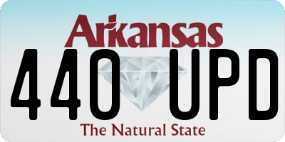 AR license plate 440UPD