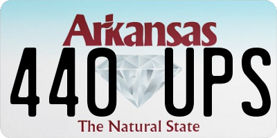 AR license plate 440UPS