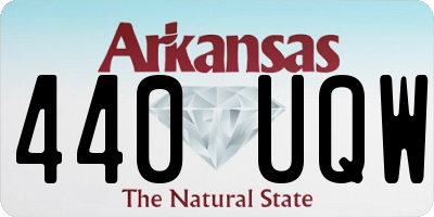 AR license plate 440UQW