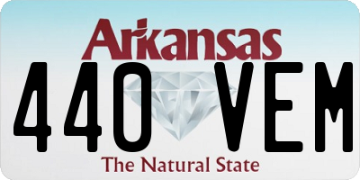AR license plate 440VEM