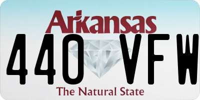 AR license plate 440VFW