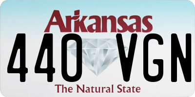 AR license plate 440VGN