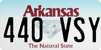 AR license plate 440VSY