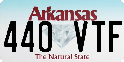 AR license plate 440VTF