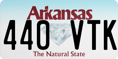 AR license plate 440VTK