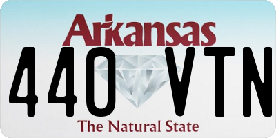 AR license plate 440VTN