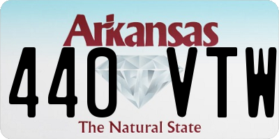 AR license plate 440VTW