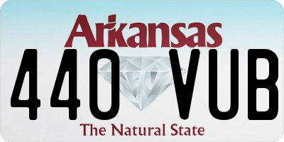 AR license plate 440VUB